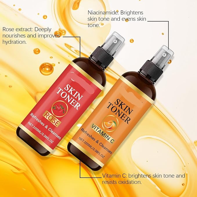 Hydrating Toner Spray - Moisturizing & Brightening Face Toner, Reduces Fine Lines, All-Day Skin Hydration & Refreshment(3PCS)