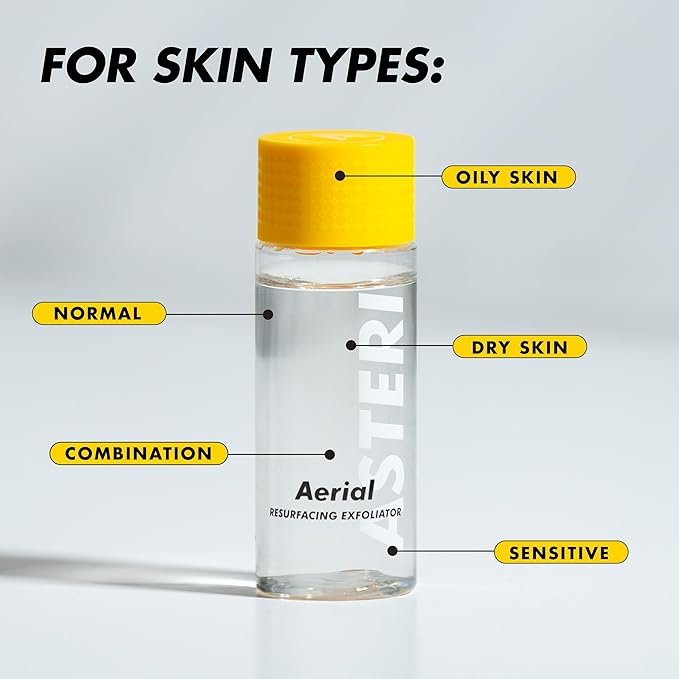 Alumni Skincare Aerial Resurfacing Exfoliator & Hydrating Facial Toner 2 oz – Exfoliating Superfruit Blend Pore Minimizing Toner for Face - Vegan & Gentle for Oily, Dry & Sensitive Skin (Pack of 3)