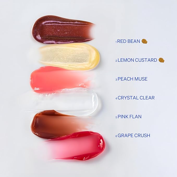 LipLock Jelly Serum for Dry Lips, Long-Lasting Hydration & Plumping Gloss with Rose PDRN, Carrot Collagen, Pillow Peptide, Moisturizing Tinted Lip Balm (Lemon Custard)