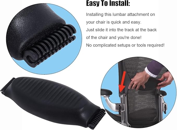 Ketofa Lumbar Support Pad Replacement for Herman Miller Classic Aeron Chair - Size C