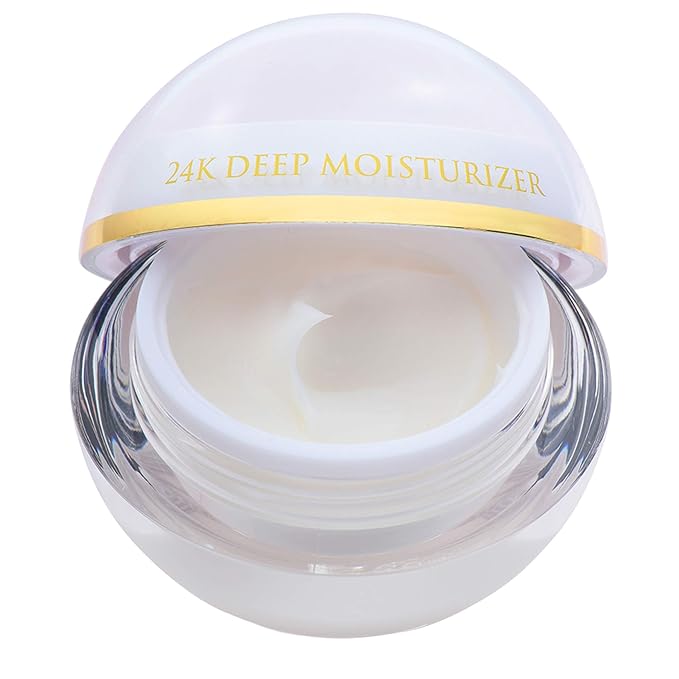 Orogold White Gold Day Moisturizer - 24k Gold Deep Moisturizer with White Tea, Chamomile, Shea Butter, Vitamin C and E - 1.6 Oz