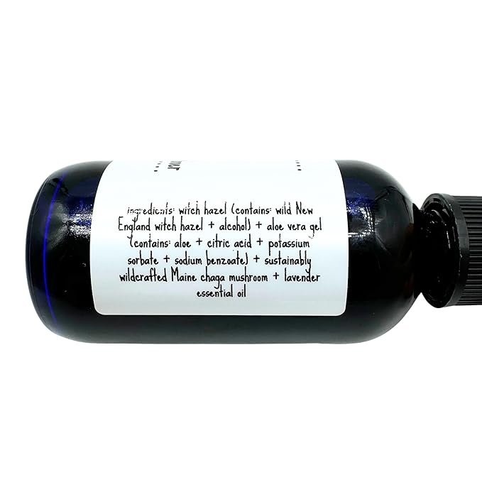 Chaga Lavender Face Toner - 2 fl oz - Herbal Mushroom Spray - Infused Natural Facial Mist for Dry Skin