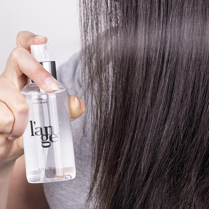 L'ANGE HAIR Rival Heat Shield | Heat Protection Spray for Hair | Prevents Frizz and UV Damage | Lightweight Thermal Protectant Spray | Adds Shine with Nourishing Oils and Keratin | 4 oz Bottle