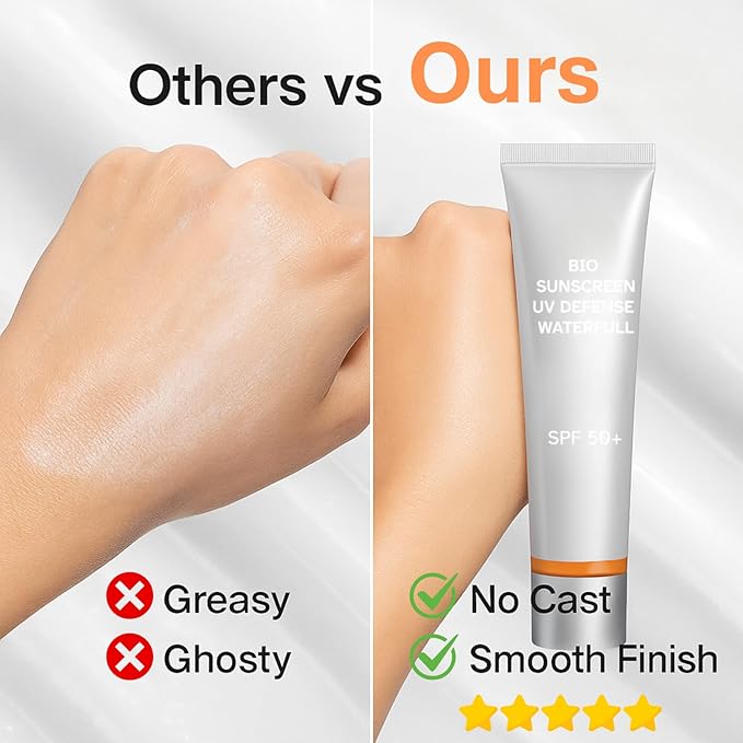 Face Sunscreen SPF 50+ for Women – Lightweight Daily Sun Lotion, Moisturizing & Fast-Absorbing, No White Cast, Gentle on All Skin Types, 50ml (1PC)