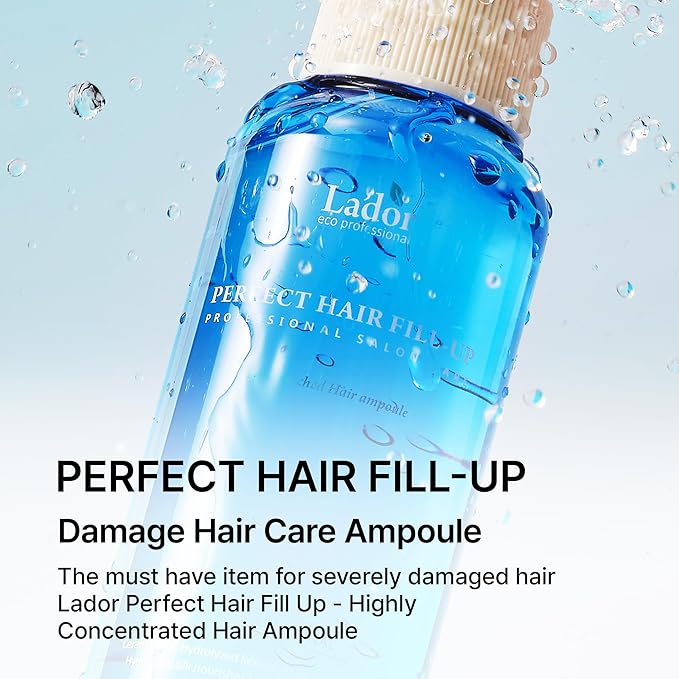 LA'DOR LADOR Perfect Hair Fill Up Original 3 Seconds Intensive Keratin Hair Mask Rinse Off Treatment for Bleached Frizzy Damaged Dry Perms Dyes Deep Conditioner Protein Self Hair Care Korean