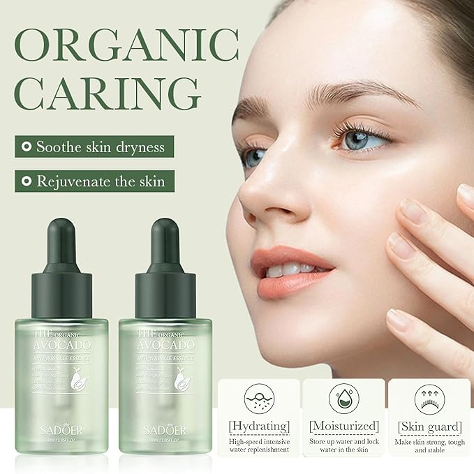 Avocado Skin Care Set for Women, 6-In-1 Skincare Gift Set With Facial Cleanser, Face Serum, Face Cream, Eye Cream, Toner, moisturizing lotion. Skin Care Sets & Kits, Hydrating Facial Kit