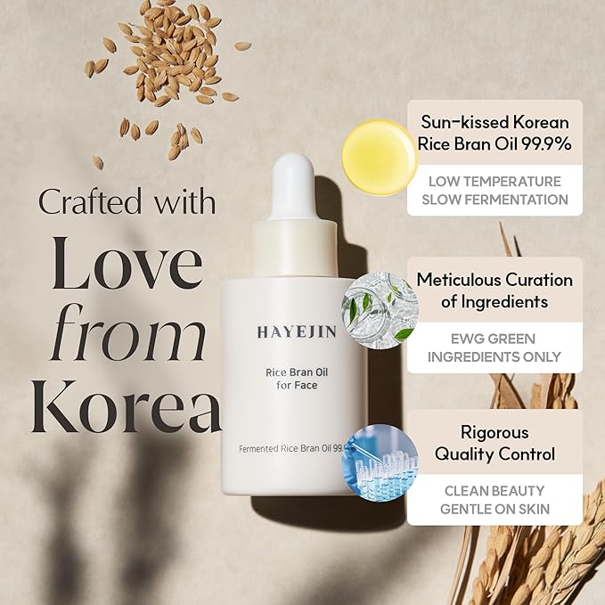 HAYEJIN RiceFila™ Oil Toner for face (5.07 fl oz) + Moisturizing Cream (1.69 fl oz) + Rice Bran Oil Serum for Face (1.01 fl oz) - HAYEJIN RiceFila Complete Skincare Bundle – Toner, Serum, and