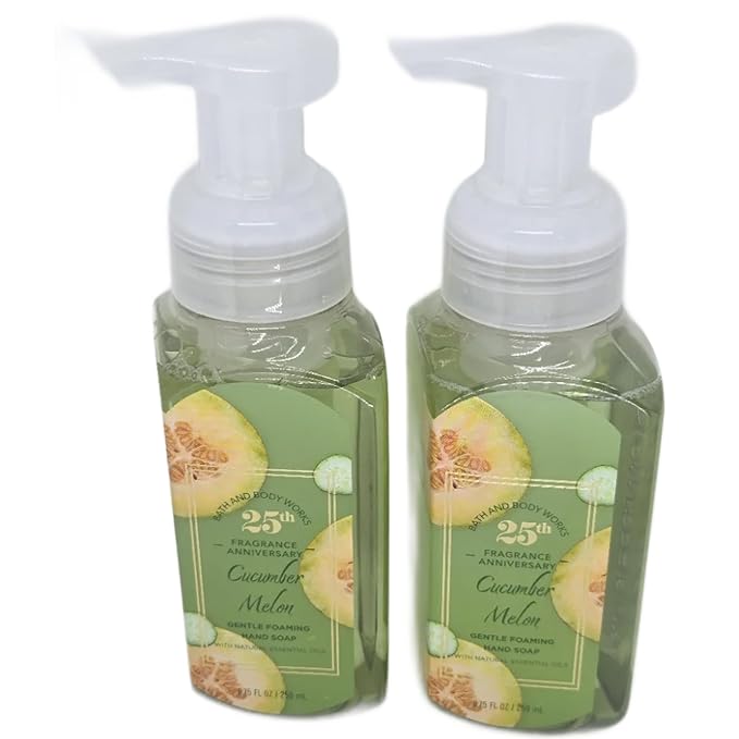 Bath and Body Works Gentle Foaming Hand Soap 8.75 Ounce 2-Pack (Cucumber Melon)