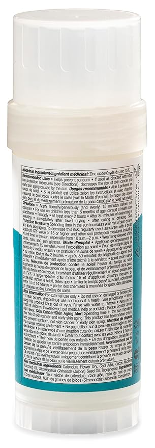 All Good Sunscreen - Sports Mineral for Face, Nose, Ears- Butter Stick SPF 50 - Coral Reef Friendly, Water Resistant, Zinc Oxide, Coconut Oil, Beeswax, Vitamin E (2.75 oz)