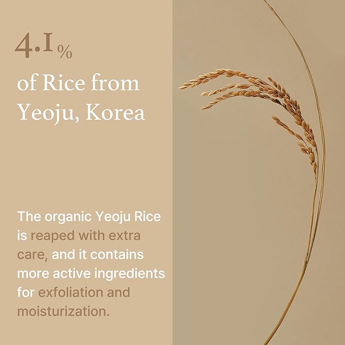 I'm from Rice Mask 3.88 Oz + Rice Toner 1.01 Fl Oz, Korean Rice Exfoliate and Glow Set, Smooth and Glowing Skin, Wash Off mask for Dry Sensitive Skin