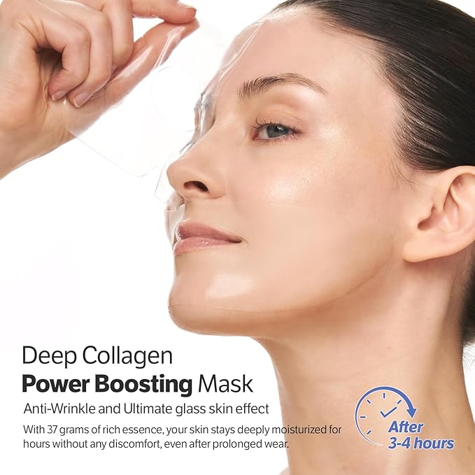 SUNGBOON EDITOR Rejuvenating Combo/Deep Collagen Boost Set | Face Mask (4ea) & Serum | Collagen & Volufiline Skincare Set | Hydrating & Firm-Looking Care Korean Skincare Gifts for Women