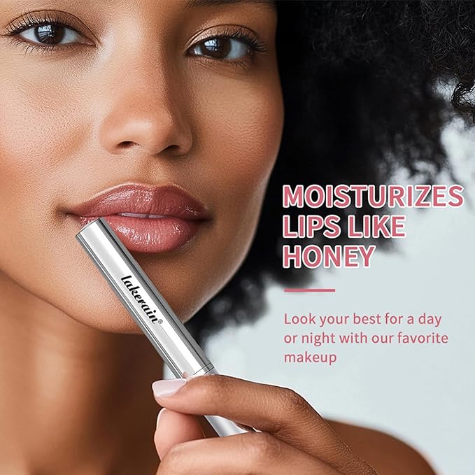 Charm Kiss Honey Black Lip Balm Hydrating Sheer Lipstick, Pink Honey, Natural Glossy Lips Balm, Nourishing and Hydrating Lip Gloss for All Skin Tones