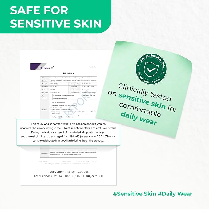 MAKE P:REM UV defense me. Matte Airy-Fit Mineral Sunscreen SPF 50, Broad Spectrum UVA/UVB Protection, Pore-Blurring Matte Finish, No Whitecast, Lightweight Daily Korean Sunscreen, 1.69 fl. oz. (50ml)