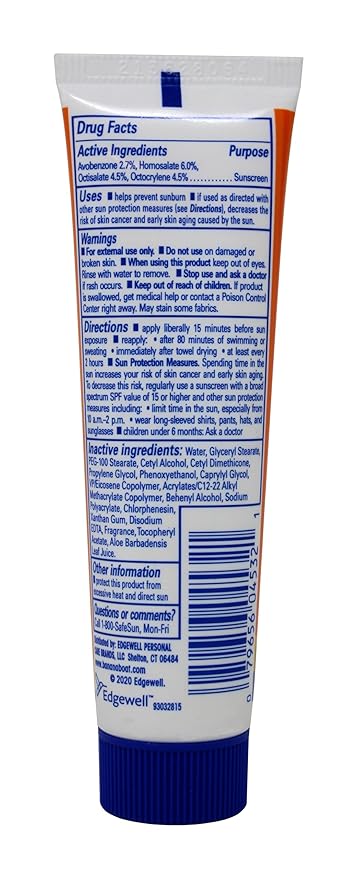 Banana Boat Sport Performance Sunscreen Lotion, SPF 30 1 oz (29 g) (Pack of 4)