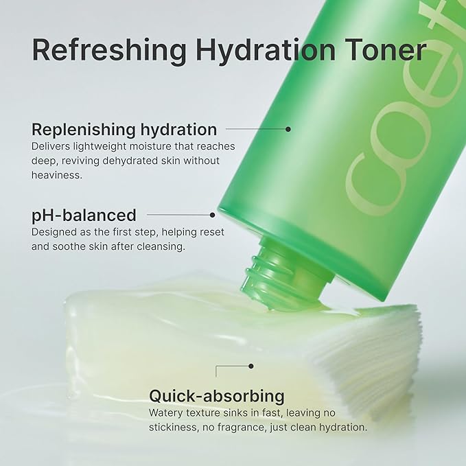 Refreshing Hydration Toner, Korean Face Toner with Hyaluronic Acid & Algae11, Hydrating & Calming for Glass Skin, Dry or Oily Skin, K-Beauty Skincare 150ml / 5.07 fl.oz.