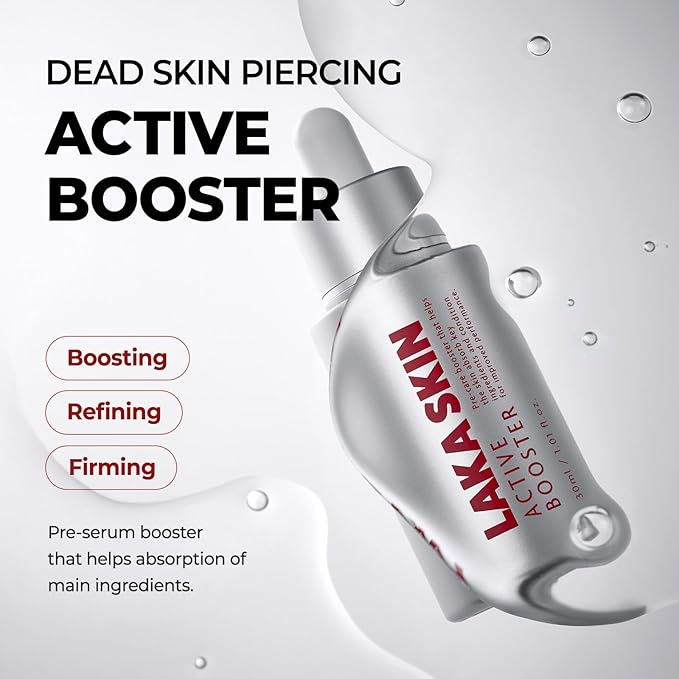 LAKA Skin 4 Step Skin Boost Routine for Firm and Radiant Skin- Scaling Toner, Active Booster, Active Serum, Wrapping Cream