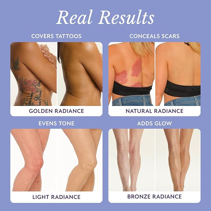 Westmore Beauty Body Coverage Perfector x Blend & Blur Body Brush Kabuki Brush - Waterproof Leg & Body Makeup - Tattoo Cover Up Makeup - 7 Oz Light Radiance