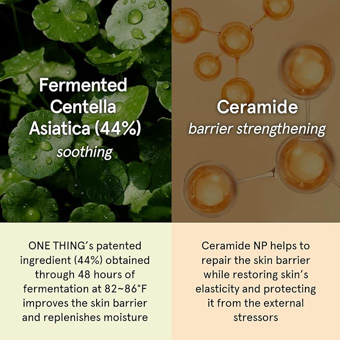ONE THING CICA Ceramide Toner 8.45 Fl Oz | Centella Asiatica Soothing Calming Hydrating Facial Toner for Sensitive Dry Combination Skin, Barrier Repair Strengthening, Firming | Vegan Korean Skin Care