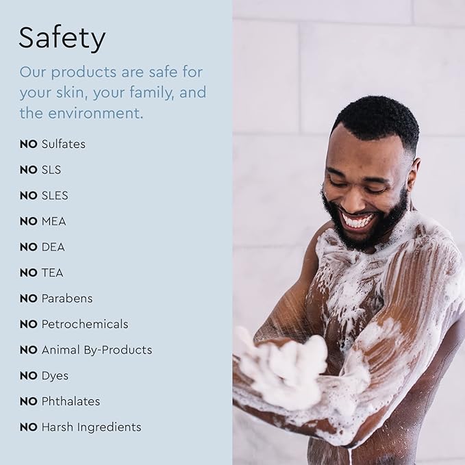 Puracy Body Wash - Natural Body Wash for Women, Men, Kids - Pure Plant Ingredients, Moisturizing Shower Gel, Body Soap for Dry Sensitive Skin, Gently Scented (Citrus Sea Salt, 12 oz/355 ml