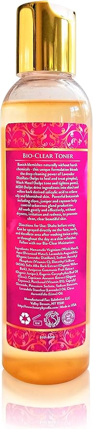 Organic Face Toner for Acne Prone Skin | Relieves Acne & Blemishes | Revitalize Skin, Boost Hydration, Fight Aging Signs, Unclog Pores, Control Oil Production, Balance pH Levels