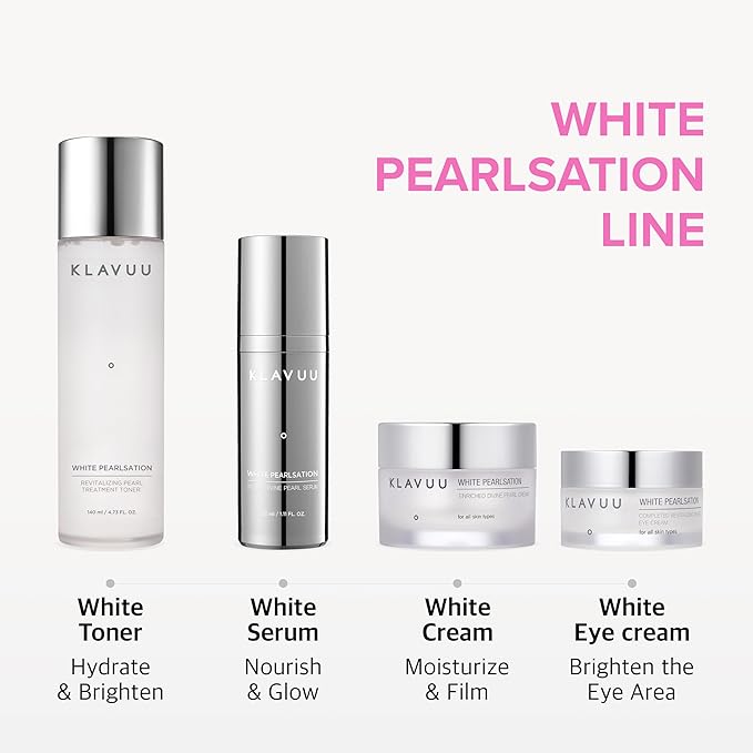 KLAVUU Hydrating Milky Toner with Pearl & Niacinamide – Facial Toner for Skin Glow, Wrinkle Care & Moisture Balance, Korean Skincare (4.76oz)