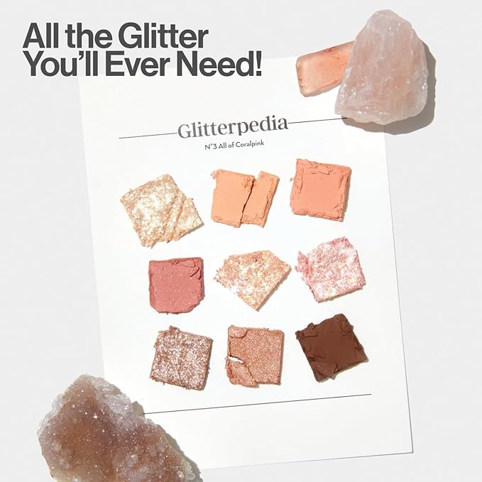 UNLEASHIA Glitterpedia Eye Palette NO.3 All of Coralpink