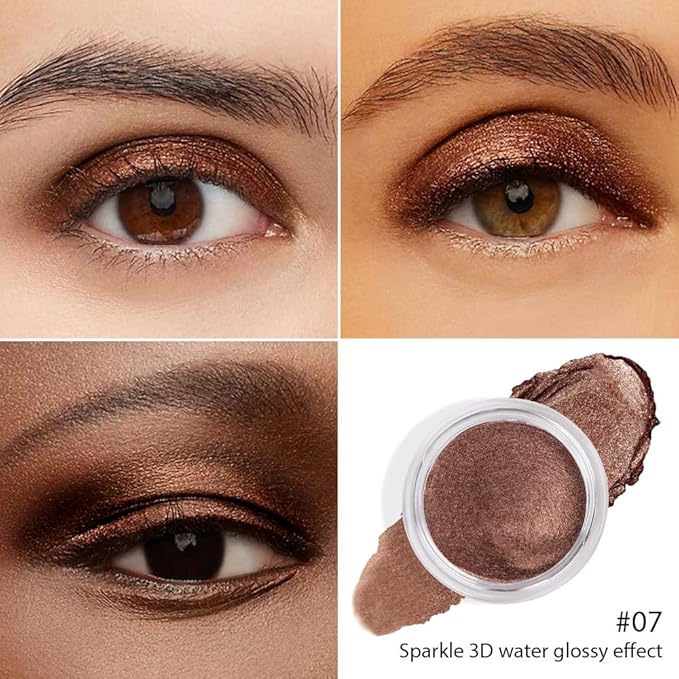 Cocoa Bronze Cream Eyeshadow – Deep Bronze Metallic Eye Shadow, High Pigment Brown Shimmer Shade, Waterproof Long-Lasting Crease-Proof Single Eyeshadow for Neutral Smokey & Everyday Glam Eye Makeup 7
