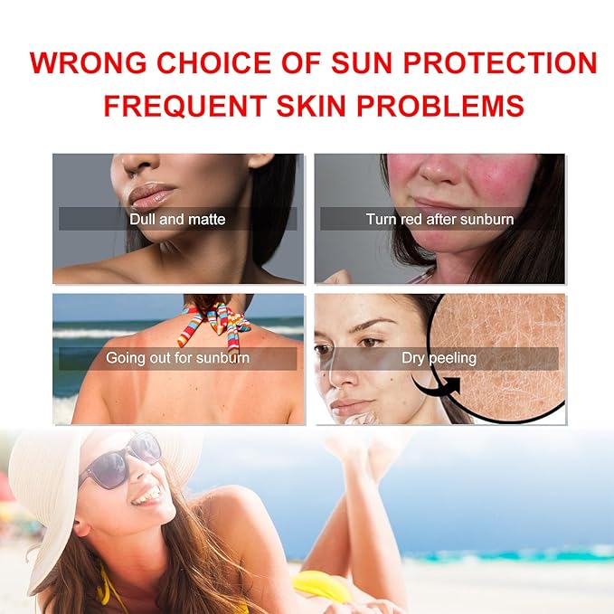Mineral Sunscreen Stick with Zinc Oxide SPF 50+, Face Sunscreen Stick, Transparent Texture, Moisturizing and Refreshing, Non-Sticky, Comfortable Skin Feel, Easy to Apply, Waterproof