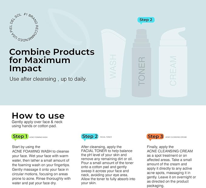 Toner for All Skin Types, Balanced Healthy Glow for Men and Women