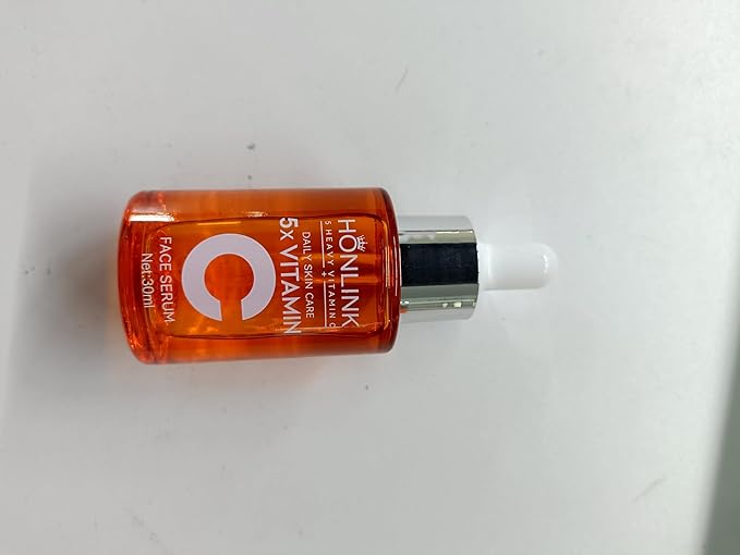 Facial Vitamin C Serum, 5X Vitamin C Face Essence with Hyaluronic Acid, Moisturizing Serum, Enhance Radiance & Even Skin Tone, 30ml