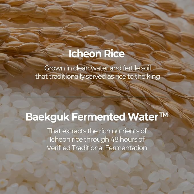 SKINFOOD Rice Brightening Cream, Korean Face Moisturizer with 48 Hours Fermented Rice Water, Korean Skin Care Rice Moisturizer for Natural Glow Glass Skin, Nourishing, Vegan, 60ml/2fl.oz.