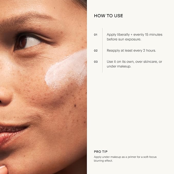 U Beauty Multimodal Sheer Facial Mineral Sunscreen SPF 25 with Non-Nano Zinc Oxide SPF Filter, plus Clary Sage and Pongamia Pinnata Seed Extracts for Brighter-Looking Skin with an Airbrush Finish