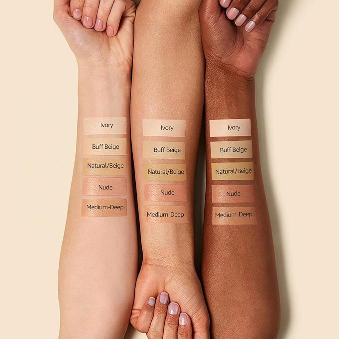 Air Cushion CC Cream - Moisturizing BB Cream Foundation, Long-Lasting Waterproof New Mushroom Head Cushion Foundation Concealer for Even Skin Tone (Medium Deep, 1 PCS)