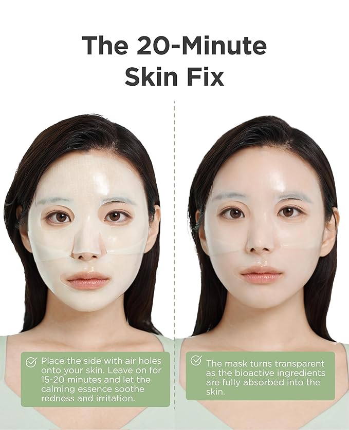 AROCELL Cica Hydrogel PDRN Mask 4 Facial Sheet with Panthenol & Centella Asiatica, Cooling Hydrogel Face Mask for Soothing Calming Sensitive Skin Korean Skincare | BSS Skincare Must-Have | 25gx4ea
