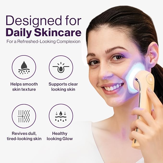 Nova 4-in-1 Cosmetic Skin Care Facial Wand – Home Use Beauty Device, Face Massage & Galvanic Ion Technology for Radiant-Looking Skin