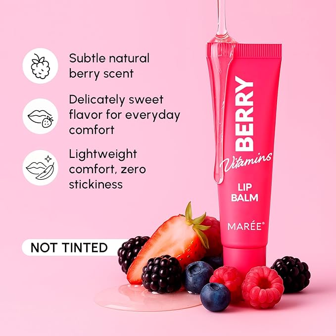 MAREE Lip Balm Hydrating – Lip Butter Moisturizer For Very Dry Lips – Balsamo Labial Hidratante de Labios