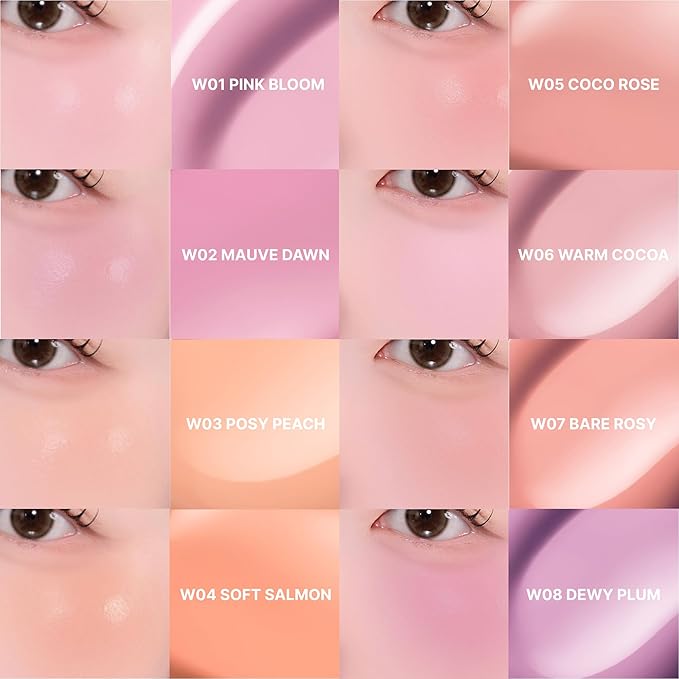 ABOUT TONE Skin Layer Fit Blusher – Semi Matte Cover Fit & Semi Glow Water Fit – High-Fitting Liquid Blush for Longwear Color, Intense Pigment, Smooth Adhesion – Korean Beauty (C08 DUSTY PLUM)