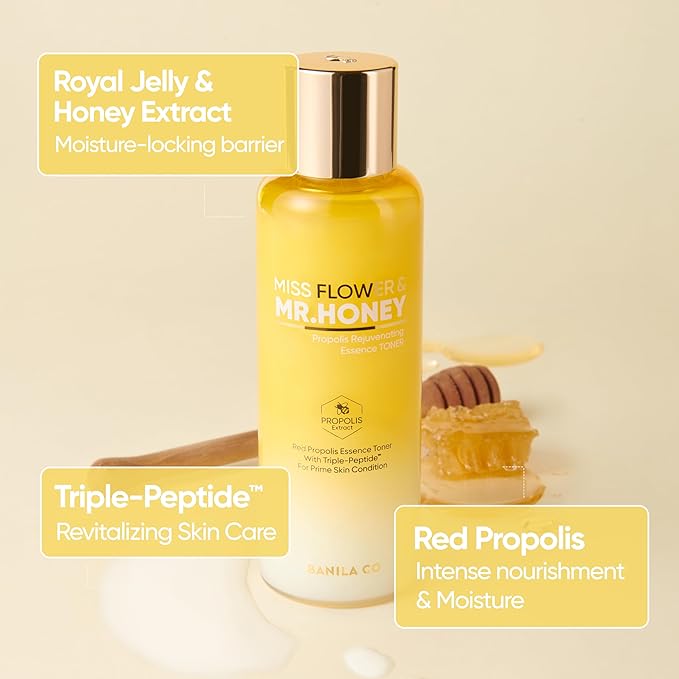 Banila Miss Flower & Mr.Honey Propolis Rejuvenating Essence Toner 190ml