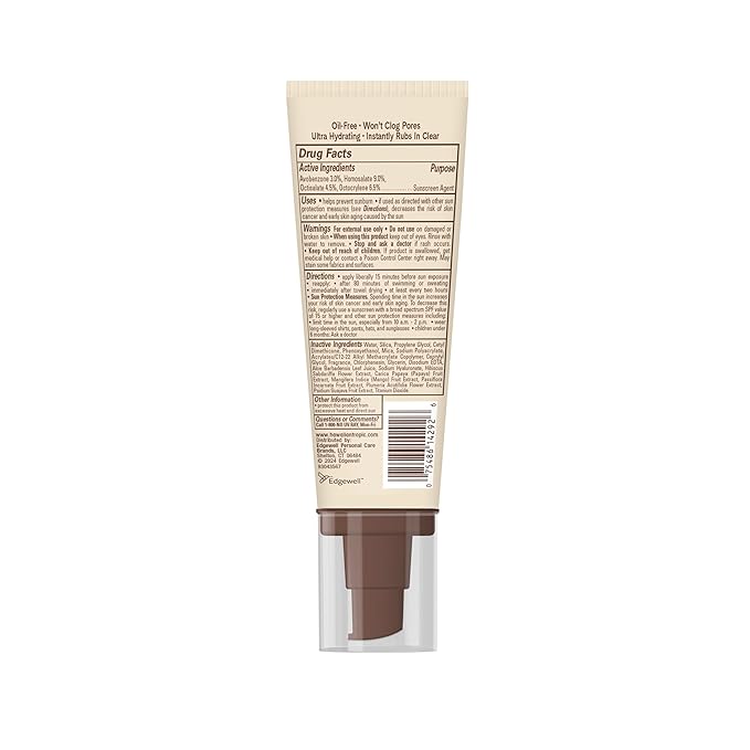 Hawaiian Tropic Sheer Touch Face Sunscreen Lotion SPF 60, 2.5 Fl Oz | Travel Size Sunscreen for Face, Sunblock Lotion, 2.5 Fl Oz,(Pack of 2)
