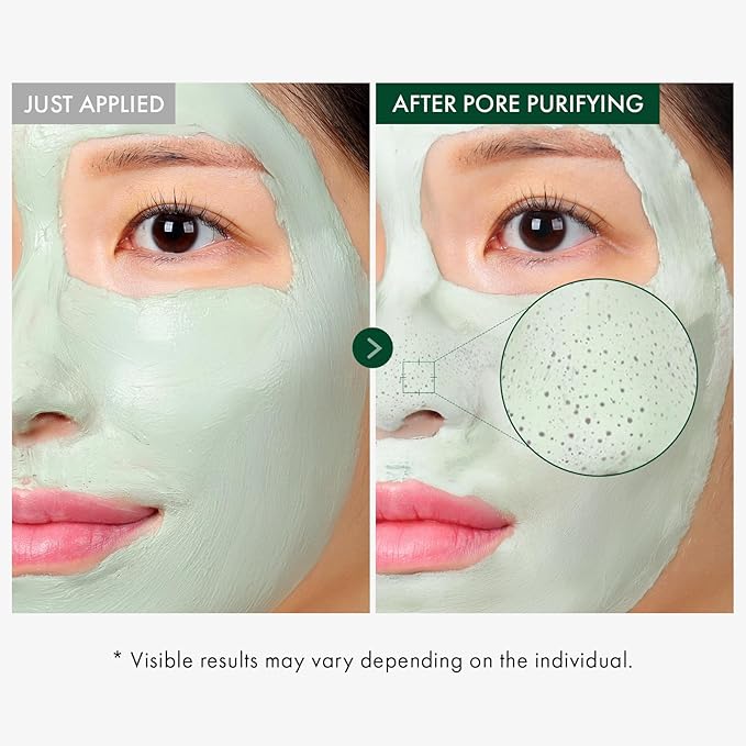 TOSOWOONG Real Centella Mud Mask for Blemish-Prone Skin with Witch Hazel, Tea Tree, Blackhead Remover, Pore Cleaner & Skin Relief, Cooling Quick Dry Formula Face mask, Korean Skincare, 100g / 3.52oz.