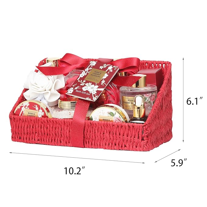 25Pcs Mothers Day Gifts for Women - Luxury Bath and Body Spa Gift Basket for Women | Relaxing Care Kit Christmas Mothers Day Gifts for Mom Gift Baskets for Valentines Day Anniversary
