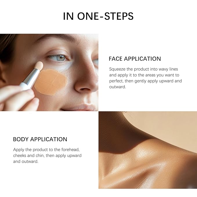 Perfect Cream All-Over Complexion Perfector | Long-Lasting BB Foundation & Concealer | SPF 30 Tinted Moisturizer for Face/Body (Medium)