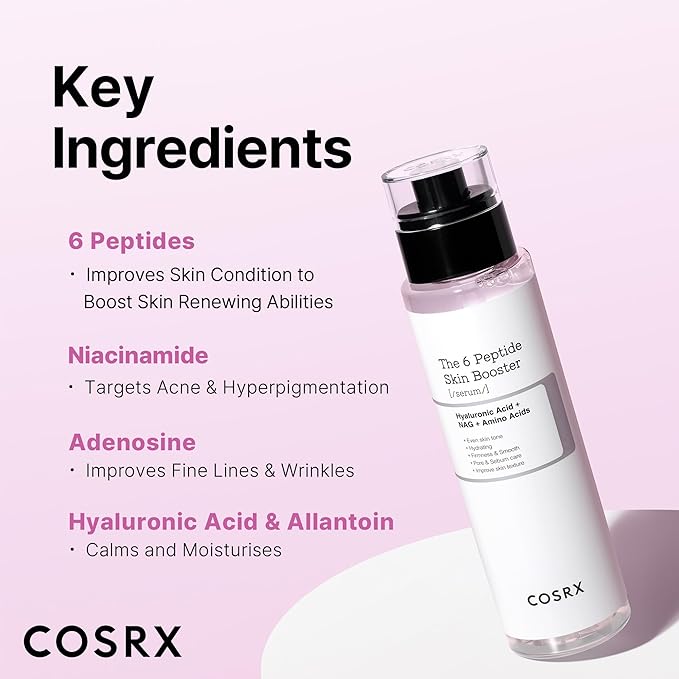 COSRX 6X Peptide Collagen Booster Toner Serum + 2% Alpha Arbutin Discoloration Care Serum