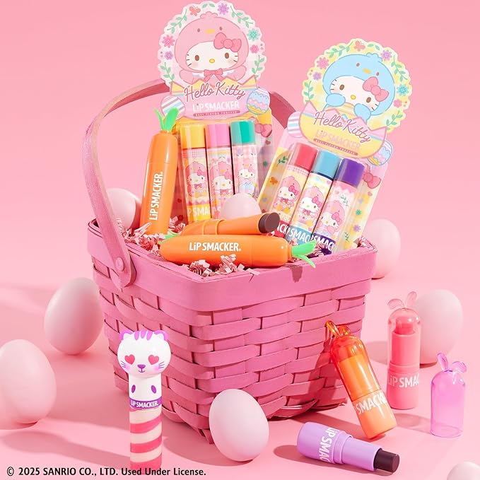 Lip Smacker Carrot Lip Balm, Carrot Cake Flavor, Limited Edition Easter Balm, Cute Carrot-Shaped Basket Stuffer, Collectible Spring Gift