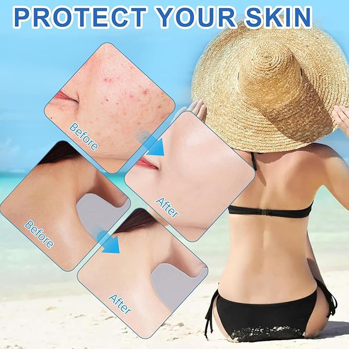 Moisturizing Sunscreen for Face SPF 50 - Travel Size Sunscreen, No Sticky Refreshing Skin Care Solution for All Skin Type (2)