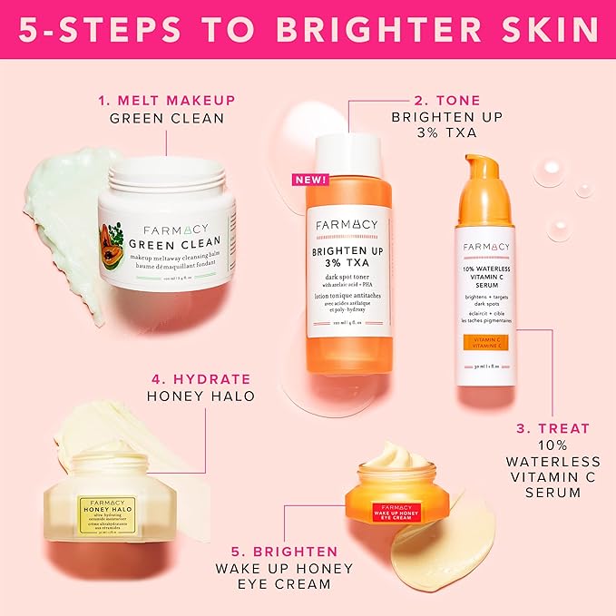 Farmacy 3% TXA Brightening Toner for Face - Dark Spot Corrector with Azelaic Acid, Tranexamic Acid + 5% PHA - Helps Even Texture + Tone, Fade Dark Spots + Exfoliate - Glow-Enhancing Skin Care (50ml)