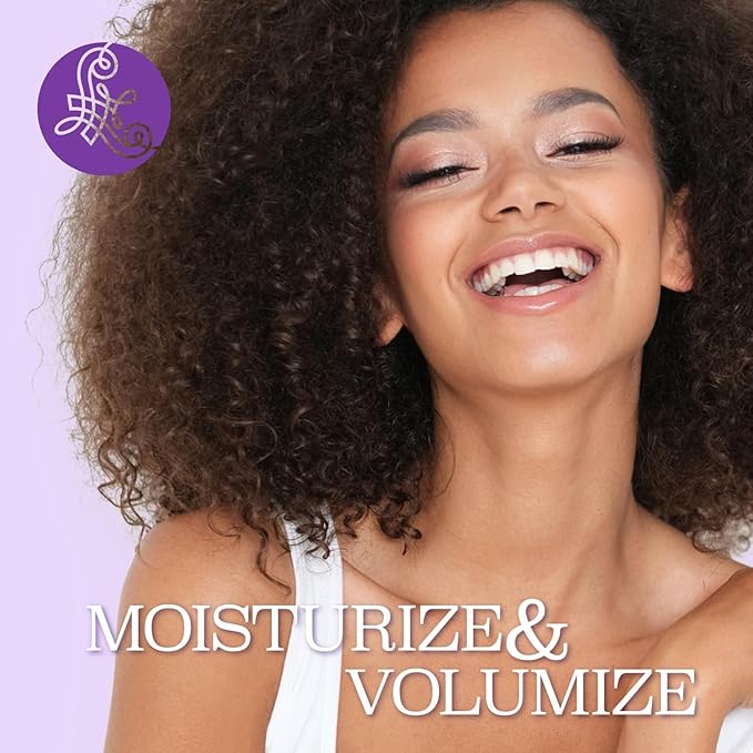 Luseta Curly Hair Shampoo and Conditioner Set - Define Curls and Restore Bounce with Coconut Oil for Waves and Curls, Intensely Moisturizing, Color Safe and Sulfate Free