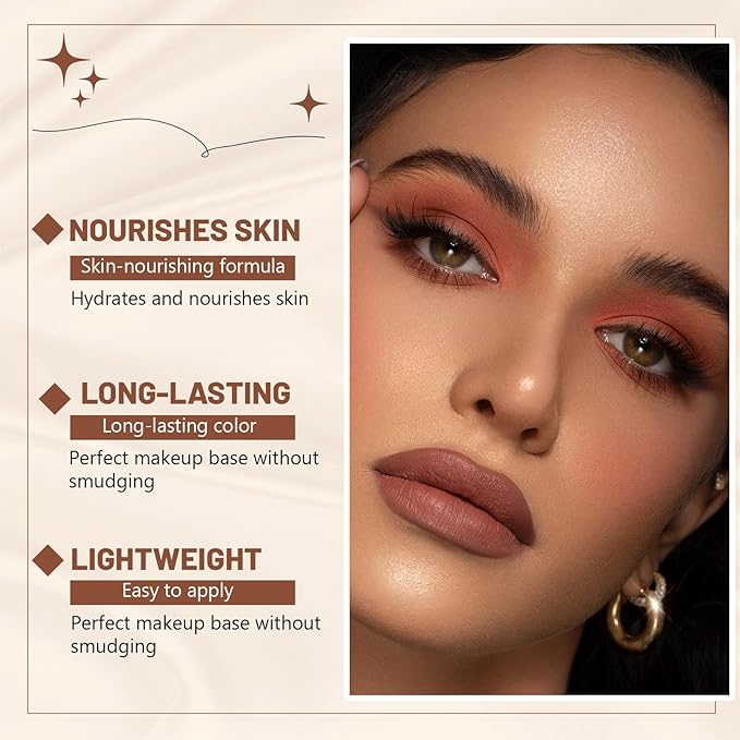 Korean Foundation Stick, Multi-use Double Head Foundations Make up Sticks, Longwear Natural Finish, Waterproof, Sweat-Proof for All Skin Types (#2 Natural Color)