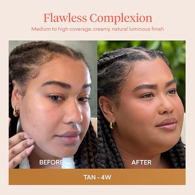 Toty by Sofia Vergara - lumina CC Cream SPF 50+, 100% Mineral Color Correcting Cream - Medium Coverage Foundation & Broad Spectrum Sunscreen for Face - Non Comedogenic - 4W WARM CARAMEL