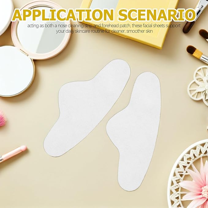 500pcs Disposable Non-Woven Fabric For Nose: Nose Patches Strips T Zone Mask Towel Sheet Toner Lotion Paper For Spa And Skin Care